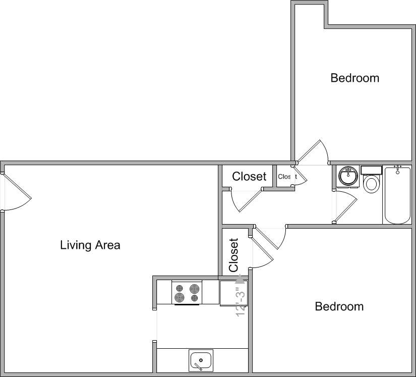 Two Bedroom Medium Two Bedroom Medium